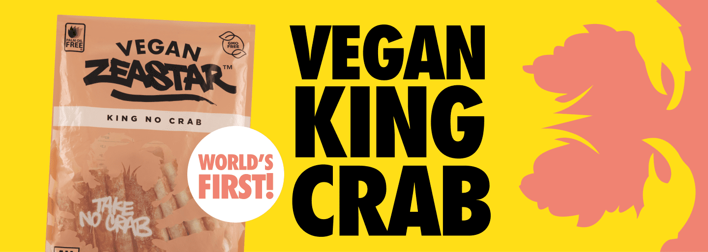 Vegan Finest Foods | Vegan Zeastar | King No Crab Banner